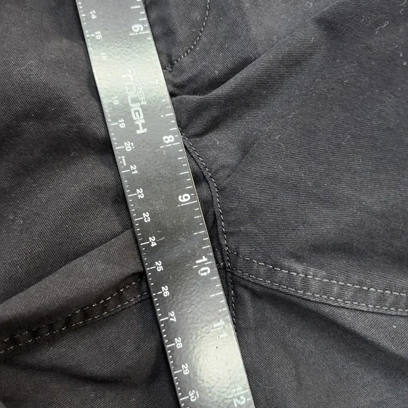 LOFT Monroe 6" Shorts Womens 12 Black Curvy Mid Rise Chino Twill New Tags - Picture 4 of 10